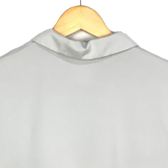 Puma Golf Shirt M Polo Top Athletic Gray Floral Print Short Sleeve DryCELL - Picture 6 of 12